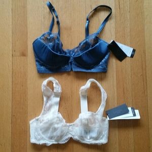 (nwt) two CK Black Lace Bras